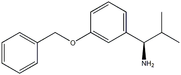 (1R)-2-METHYL-1-[3-(PHENYLMETHOXY)PHENYL]PROPYLAMINE 结构式