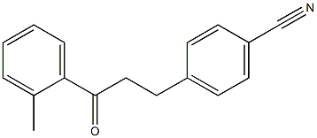 3-(4-CYANOPHENYL)-2'-METHYLPROPIOPHENONE 结构式