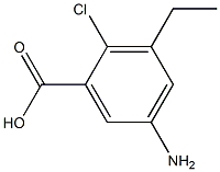 5-AMINO-2-CHLORO-3-ETHYLBENZOIC ACID 结构式