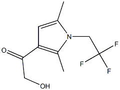 1-[2,5-DIMETHYL-1-(2,2,2-TRIFLUOROETHYL)-1H-PYRROL-3-YL]-2-HYDROXYETHANONE 结构式