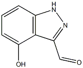 4-Hydroxy-1H-indazole-3-carboxaldehyde 结构式