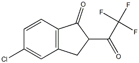 5-CHLORO-2-TRIFLUOROACETYL-1-INDANONE 结构式