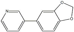 3-Benzo[1,3]dioxol-5-yl-pyridine 结构式