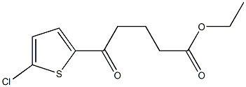 ETHYL 5-(2-CHLORO-5-THIENYL)-5-OXOVALERATE 结构式