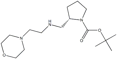(S)-1-BOC-2-([(MORPHOLIN-4-YLETHYL)-AMINO]-METHYL)-PYRROLIDINE 结构式