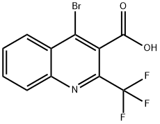 4-溴-2-(三氟甲基)喹啉-3-羧酸 结构式