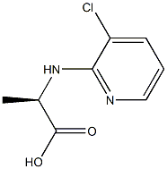 (2R)-2-[(3-CHLOROPYRIDIN-2-YL)AMINO]PROPANOIC ACID 结构式
