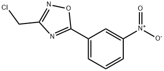 3-(CHLOROMETHYL)-5-(3-NITROPHENYL)-1,2,4-OXADIAZOLE 结构式