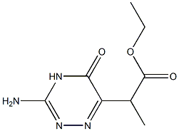 2-(3-AMINO-5-OXO-4,5-DIHYDRO-[1,2,4]TRIAZIN-6-YL)-PROPIONIC ACID ETHYL ESTER 结构式