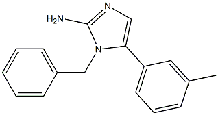 1-BENZYL-5-M-TOLYL-1H-IMIDAZOL-2-YLAMINE 结构式