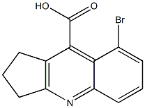 8-Bromo-2,3-dihydro-1H-cyclopenta[b]quinoline-9-carboxylic acid 结构式