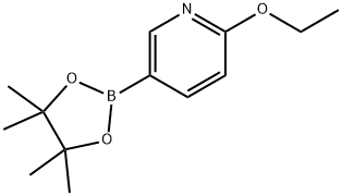 2-乙氧基-5-(4,4,5,5-四甲基-1,3,2-二杂氧戊硼烷-2-基)吡啶 结构式