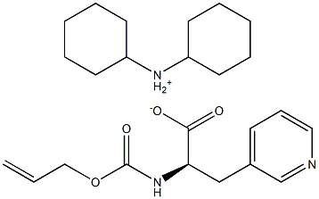 ALOC-D-ALA(3-PYRI)-OH DCHA 结构式