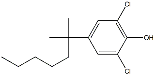 2,6-DICHLORO-4-T-OCTYL PHENOL 结构式