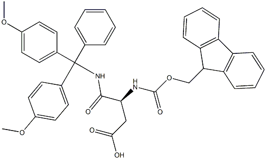 FMOC-ASP-NH-DMT 结构式