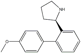 1-[2-((2R)PYRROLIDIN-2-YL)PHENYL]-4-METHOXYBENZENE 结构式