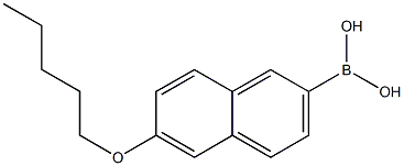6-PENTYLOXYNAPHTHALENE-2-BORONIC ACID 结构式