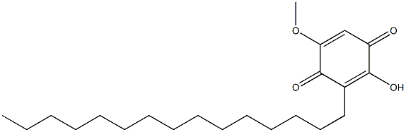 2-HYDROXY-5-METHOXY-3-PENTADECYL-[1,4]BENZOQUINONE 结构式