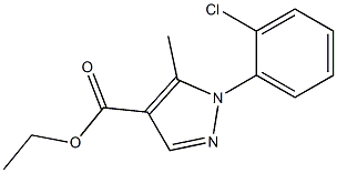 ETHYL 1-(2-CHLOROPHENYL)-5-METHYL-1H-PYRAZOLE-4-CARBOXYLATE 结构式