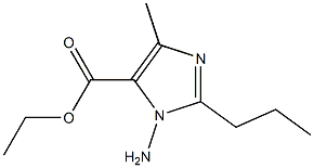 Ethyl 3-amino-5-methyl-2-propyl-3H-imidazole-4-carboxylate 结构式