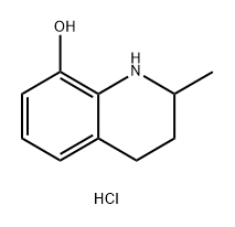2-甲基-1,2,3,4-四氢喹啉-8-醇盐酸盐 结构式