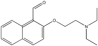 2-[2-(DIETHYLAMINO)ETHOXY]-1-NAPHTHALDEHYDE 结构式