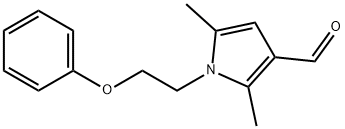 2,5-DIMETHYL-1-(2-PHENOXY-ETHYL)-1H-PYRROLE-3-CARBALDEHYDE 结构式