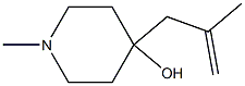 1-METHYL-4-(2-METHYL-2-PROPENYL)-4-PIPERIDINOL 结构式