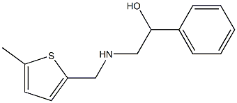 2-(((5-METHYLTHIEN-2-YL)METHYL)AMINO)-1-PHENYLETHANOL 结构式