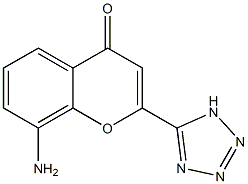 8-AMINO-2-(TETRAZOL-5-YL)-1-BENZOPYRAN-4-ONE 结构式