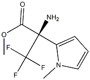METHYL 3,3,3-TRIFLUORO-2-(1-METHYLPYRROL-2-YL)ALANINATE 结构式