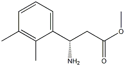 METHYL (3S)-3-AMINO-3-(2,3-DIMETHYLPHENYL)PROPANOATE 结构式