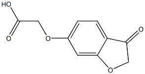 [(3-OXO-2,3-DIHYDRO-1-BENZOFURAN-6-YL)OXY]ACETIC ACID 结构式