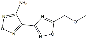 4-[5-(METHOXYMETHYL)-1,2,4-OXADIAZOL-3-YL]-1,2,5-OXADIAZOL-3-AMINE 结构式