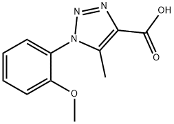 1-(2-METHOXY-PHENYL)-5-METHYL-1H-[1,2,3]TRIAZOLE-4-CARBOXYLIC ACID 结构式