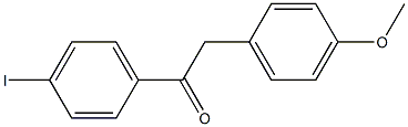 4'-Iodo-2-(4-methoxyphenyl)acetophenone 结构式