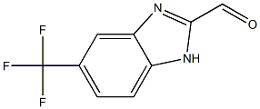 1H-BENZIMIDAZOLE-2-CARBOXALDEHYDE, 5-TRIFLUOROMETHYL- 结构式