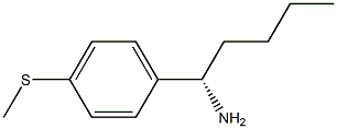 (1S)-1-(4-METHYLTHIOPHENYL)PENTYLAMINE 结构式