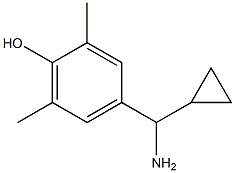 4-((1R)AMINOCYCLOPROPYLMETHYL)-2,6-DIMETHYLPHENOL 结构式