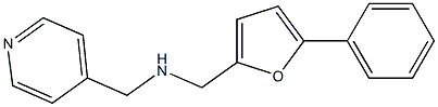 1-(5-PHENYL-2-FURYL)-N-(PYRIDIN-4-YLMETHYL)METHANAMINE 结构式