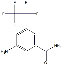 3-AMINO-5-(PENTAFLUOROETHYL)BENZAMIDE 结构式