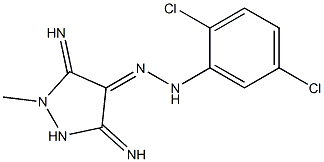 (4E)-3,5-Diimino-1-methylpyrazolidin-4-one (2,5-dichlorophenyl)hydrazone 结构式