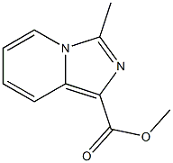 3-METHYL-IMIDAZO[1,5-A]PYRIDINE-1-CARBOXYLIC ACID METHYL ESTER 结构式