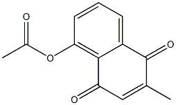 Acetic acid 6-methyl-5,8-dioxo-5,8-dihydro-naphthalen-1-yl ester 结构式