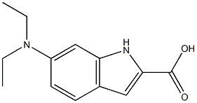 6-(DIETHYLAMINO)-1H-INDOLE-2-CARBOXYLIC ACID 结构式