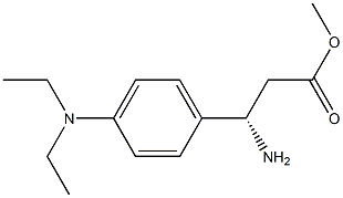 Methyl (3S)-3-amino-3-[4-(diethylamino)phenyl]propanoate 结构式