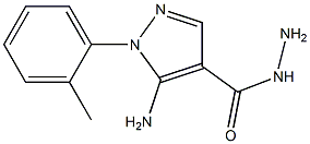 5-Amino-1-o-tolyl-1H-pyrazole-4-carbohydrazide 结构式