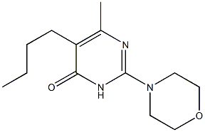 5-BUTYL-6-METHYL-2-MORPHOLIN-4-YLPYRIMIDIN-4(3H)-ONE 结构式