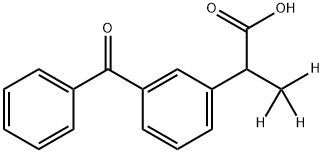 酮洛芬D3 结构式
