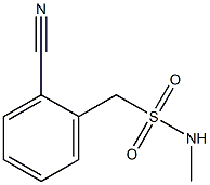 1-(2-CYANOPHENYL)-N-METHYLMETHANESULFONAMIDE 结构式